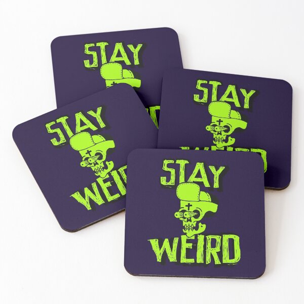 Item preview, Crazy Stay Weird Skull Illustration designed and sold by RAWWR.