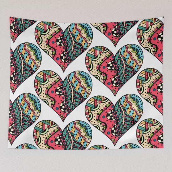 Item preview, Vintage Heart Shape Patterns, Abstract Heart Shape Patterns, Patterns for couple designed and sold by garniturex.