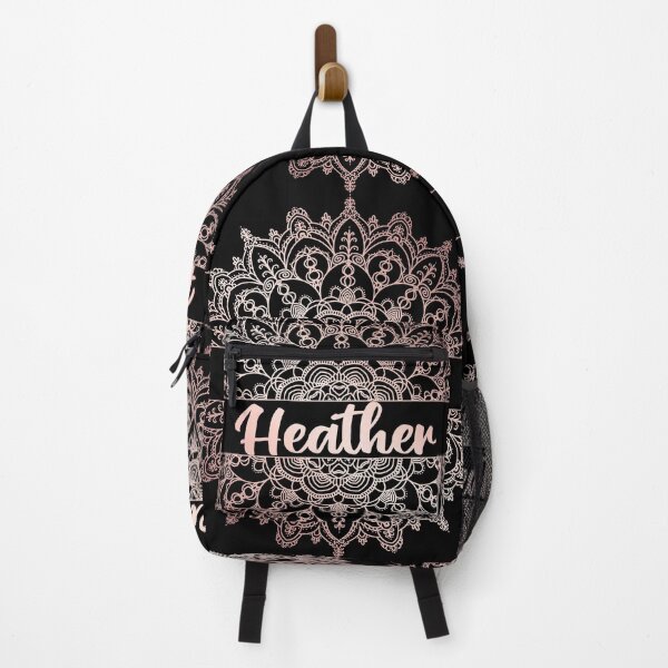 Item preview, First name Heather mandala in rose gold designed and sold by felinefeelings.