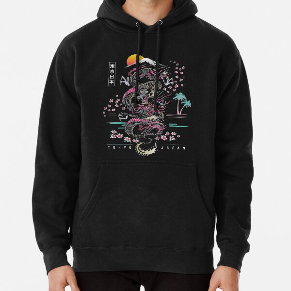 Item preview, Highly detailed dragon with Japanese background. Great for t-shirts and posters designed and sold by Asem Alghamdi.
