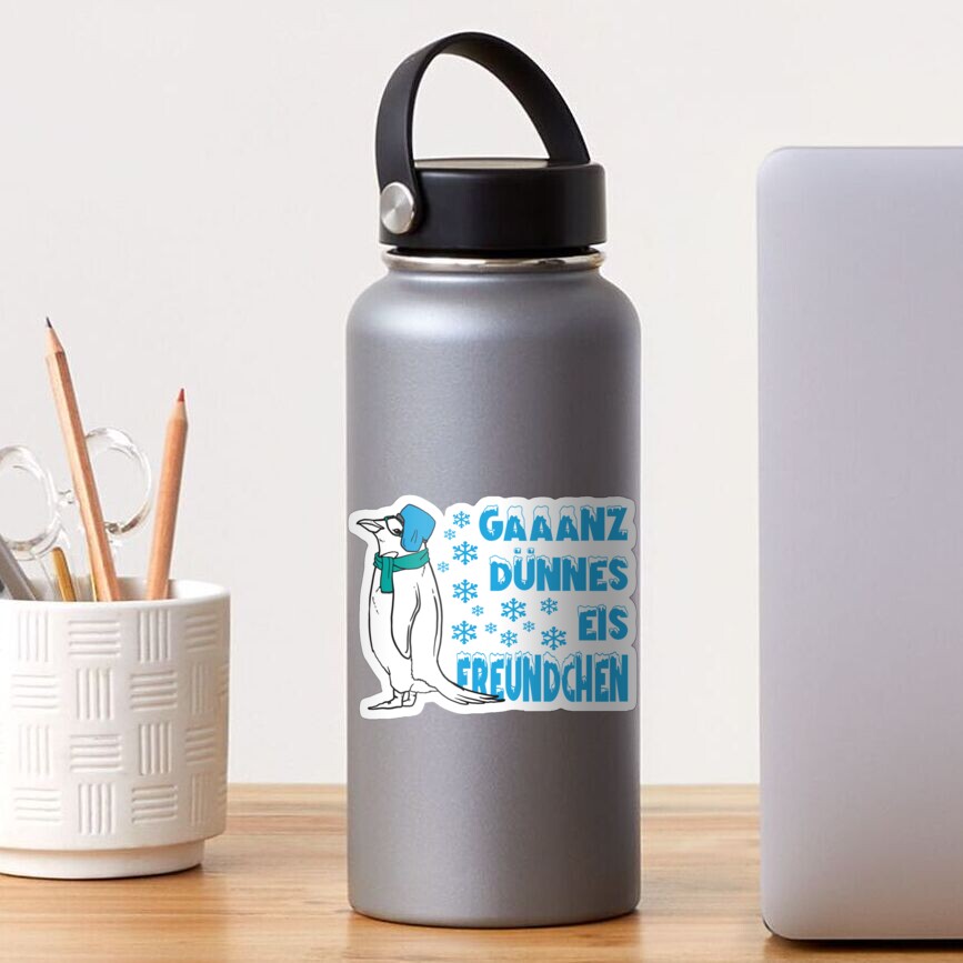 "Lustig Spruch Pinguin dünnes eis Freundchen " Sticker von GCFULLA