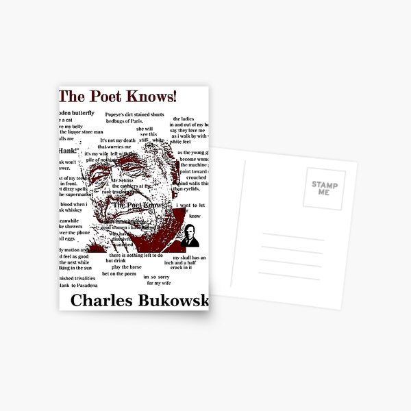 Charles Bukowski Postcard
