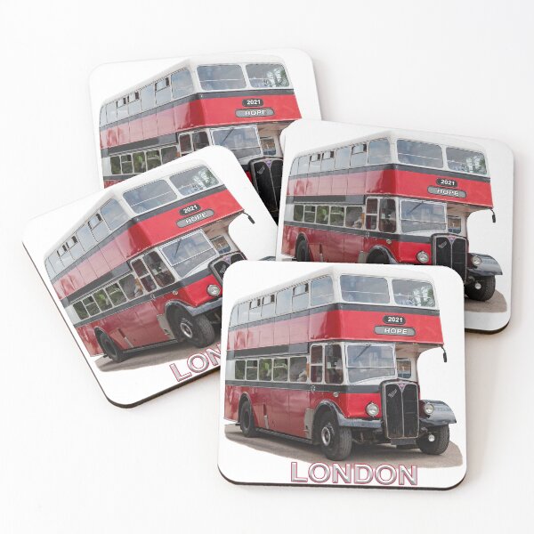 Item preview, London bus and hope for 2021 designed and sold by Millysuewood.
