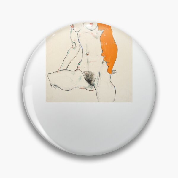 Item preview, Mujer desnuda vulgar de Egon Schiele designed and sold by SFTStudio.