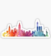 New York Colourful Skyline 2 Sticker
