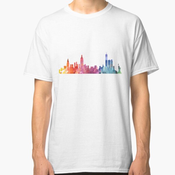 New York Colourful Skyline 2 Classic T-Shirt