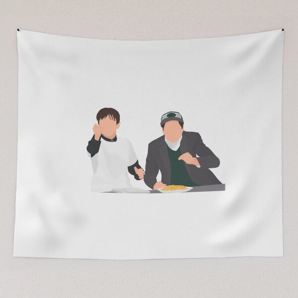 Item preview, timothee chalamet and pete davidson sports reporters drawing (no mustaches) designed and sold by cameronbaba.