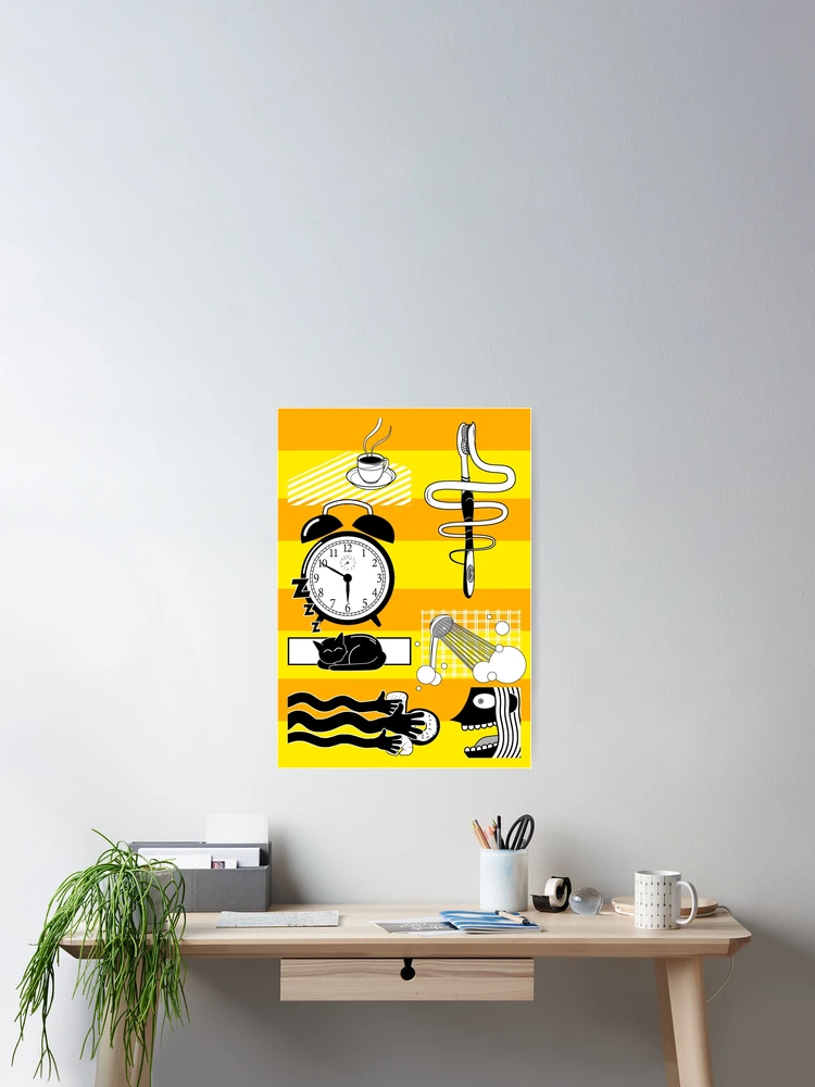 Thumbnail 2 of 3, Poster, Morning Routine designed and sold by Pulse2015.