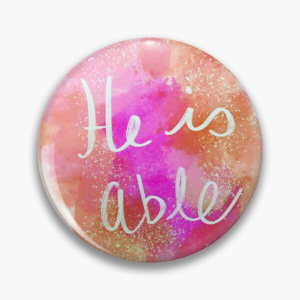 Item preview, He is Able Lettering (Red) designed and sold by AineRaffertyArt.