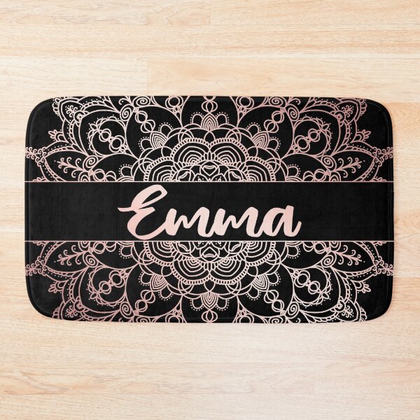 Item preview, First name Emma mandala in rose gold designed and sold by felinefeelings.