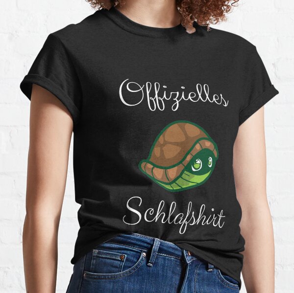 Turtle sleep shirt late riser morning grouch design Classic T-Shirt