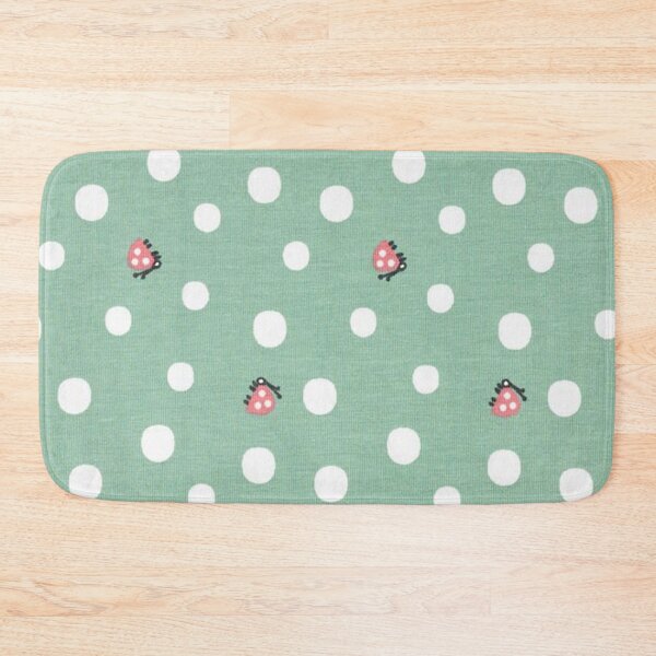 Item preview, Ladybug Organic Cotton Jersey - reed background designed and sold by jwebmarket.