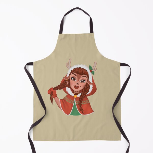 Aperçu de l'œuvre XMAS DEER GIRL créée et vendue par kraskakreativ.