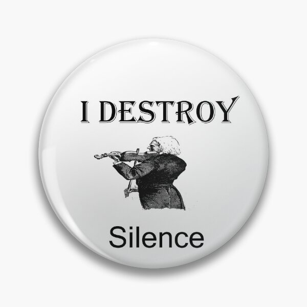 Item preview, Violinist  For Violinist Gift Violin Violin Gift Violin Player Musician Shirt Music Teacher Destroy Silence  designed and sold by elyazidostore.