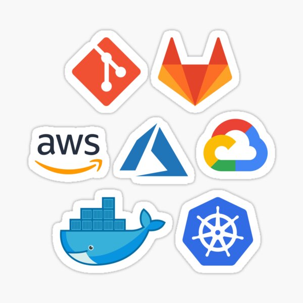 DevOps / Cloud Software Development Logo Combo Pack Sticker