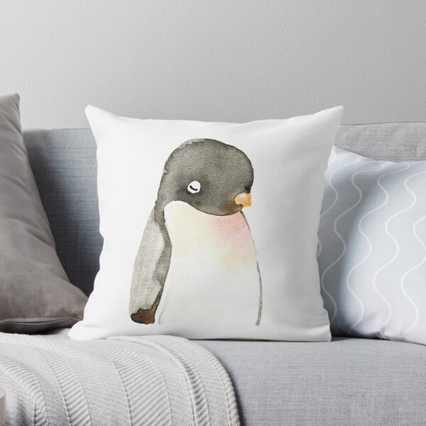 Mr. penguin Throw Pillow