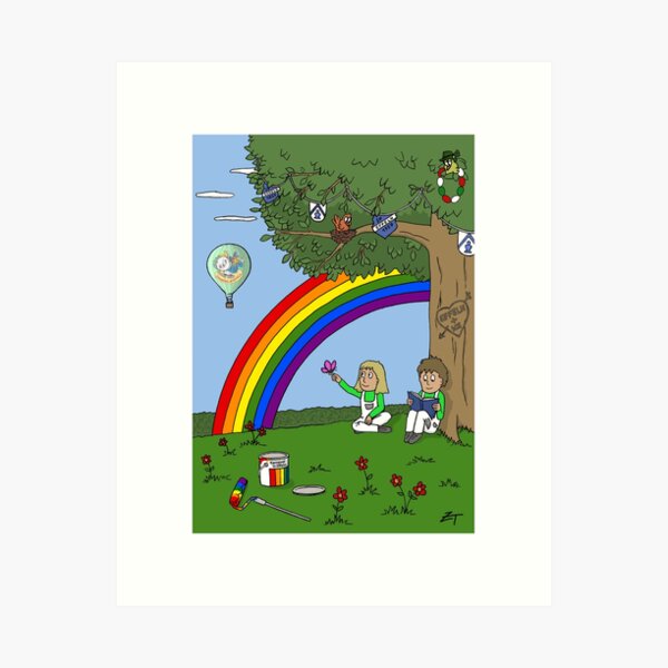 Artikel-Vorschau von Zeichenteufel - Regenbogen in Effeln, designt und verkauft von Zeichenteufel.