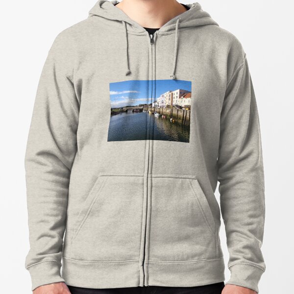 St Andrews Harbour Scotland (1) Zipped Hoodie