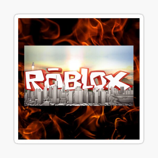 Roblox Fire Stickers Redbubble - fire decal roblox
