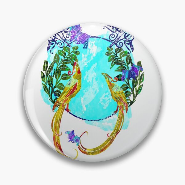 Item preview, Art nouveau birds and butterflies designed and sold by orangerinka.