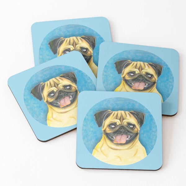 Item preview, Cute Smiling Pug designed and sold by KokoAnn.