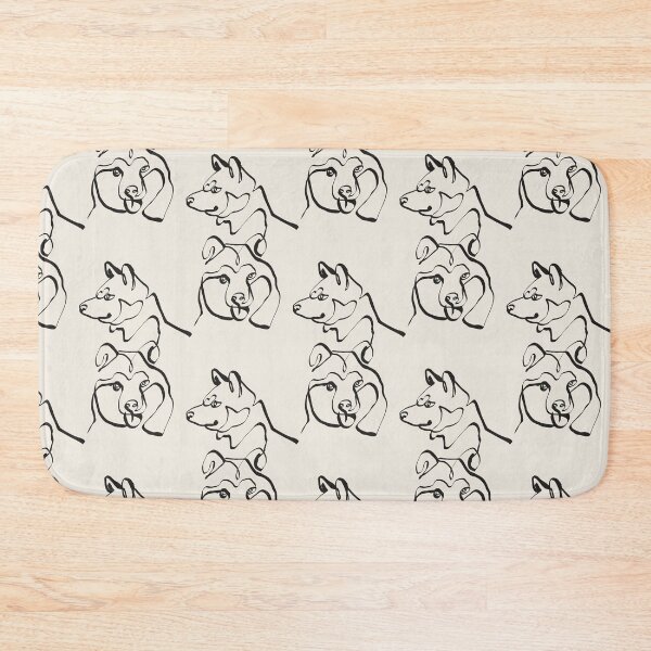 Item preview,  Abstract line Shiba Inu designed and sold by Huebucket.