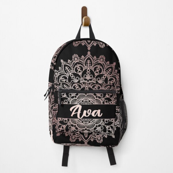 Item preview, First name Ava mandala in rose gold designed and sold by felinefeelings.