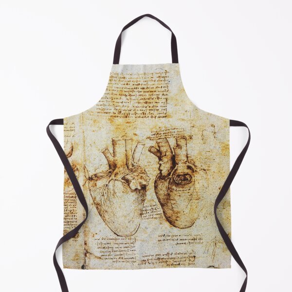 Item preview, Heart And Its Blood Vessels Anatomical Drawing by Leonardo da Vinci ,Antique Parchment designed and sold by BulganLumini.