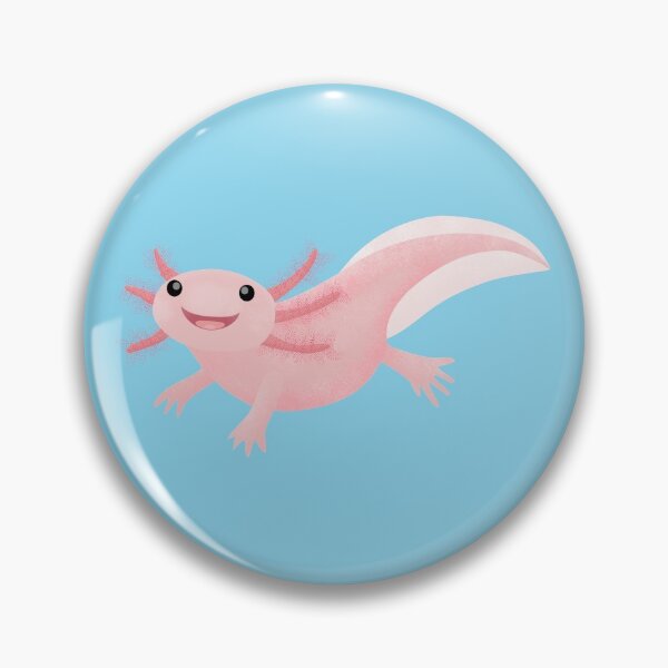 Item preview, Lindo axolotl feliz rosa designed and sold by FrogFactory.