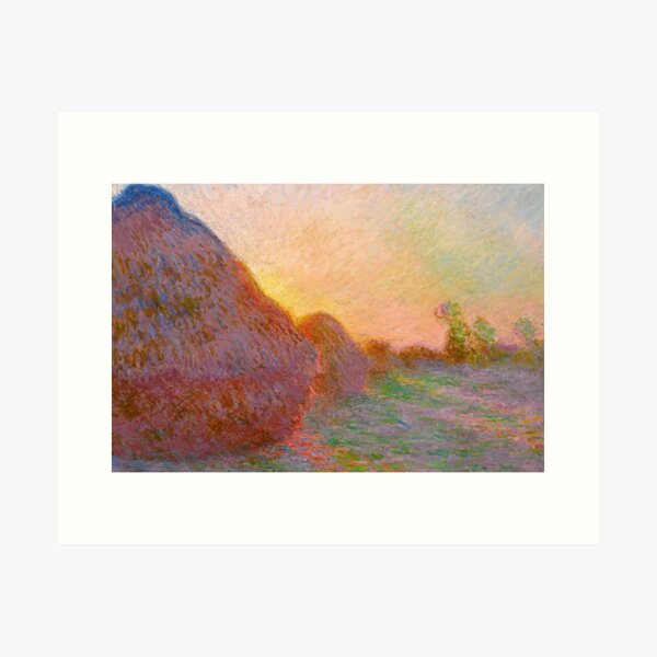 Item preview, Claude Monet - Haystacks (Effect of Snow and Sun) 1891 designed and sold by HistoryRestored.