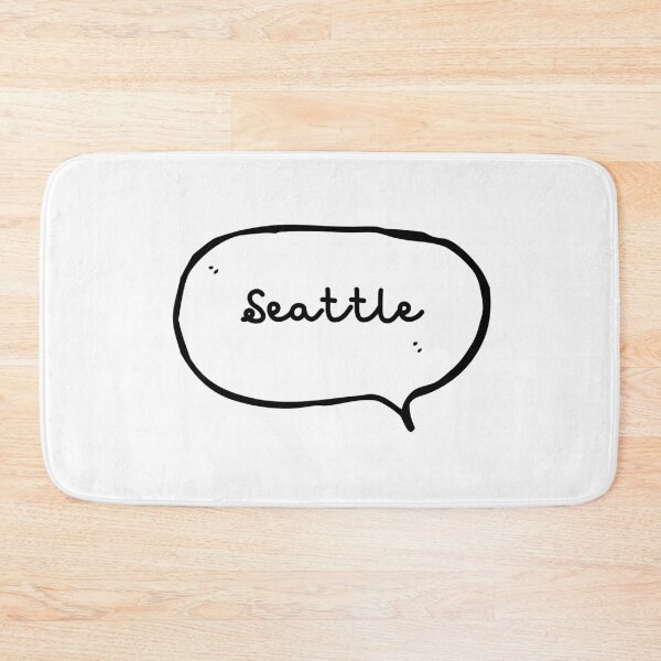 Item preview, Seattle - Hand-write Hand-drawn Speech Bubble designed and sold by CityCollection.