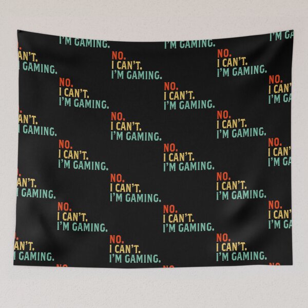 Item preview, No I Can't I'm Gaming Gamer Retro Vintage Funny Teen Boys designed and sold by HeroTee.