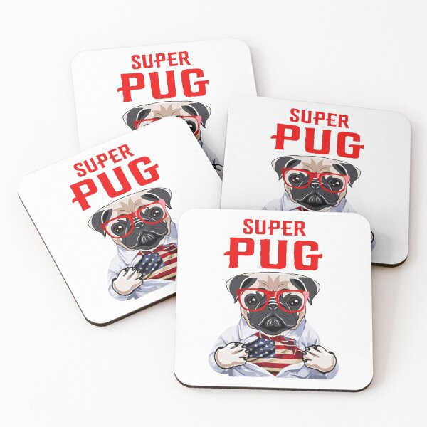 Item preview, Super Pug American flag designed and sold by anderson5252.