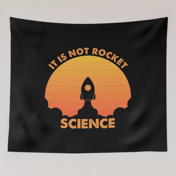 Item preview, It Is Not Rocket Science Retro designed and sold by johnking2808.