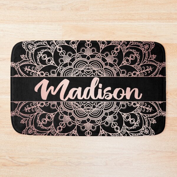 Item preview, First name Madison mandala in rose gold designed and sold by felinefeelings.