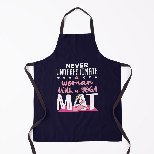 Item preview, Never Underestimate a Woman with a Yoga Mat designed and sold by jaygo.