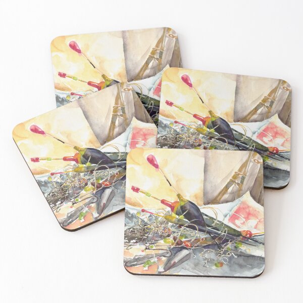 Item preview, Tangled fishing gear designed and sold by Barbara Pommerenke.