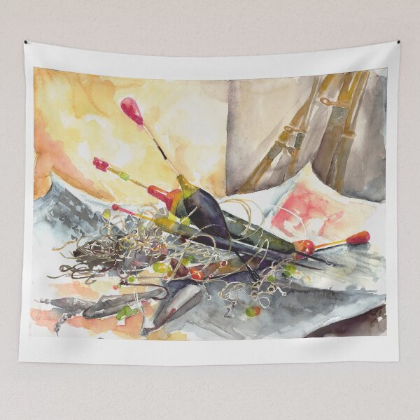 Item preview, Tangled fishing gear designed and sold by Barbara Pommerenke.
