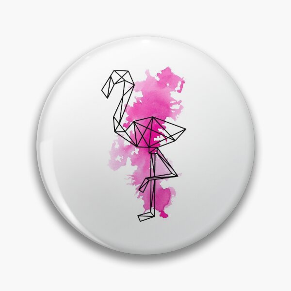 Item preview, Geometric flamingo designed and sold by RosanneCreates.