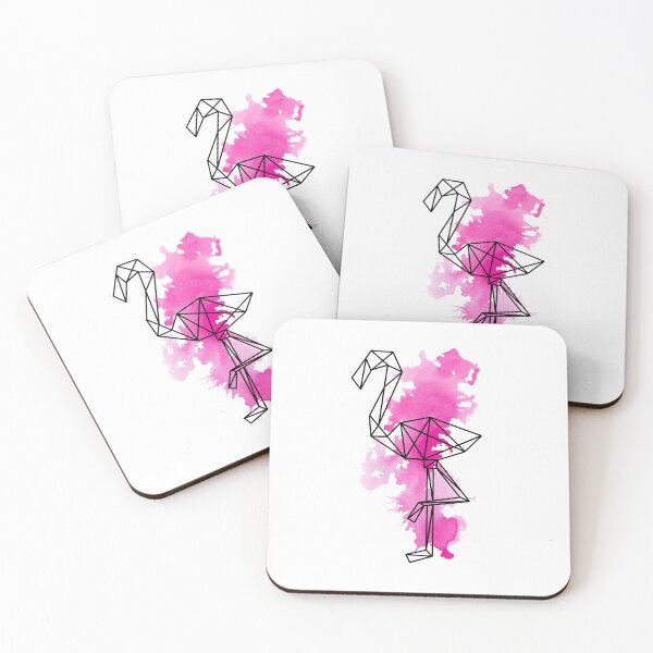 Item preview, Geometric flamingo designed and sold by RosanneCreates.