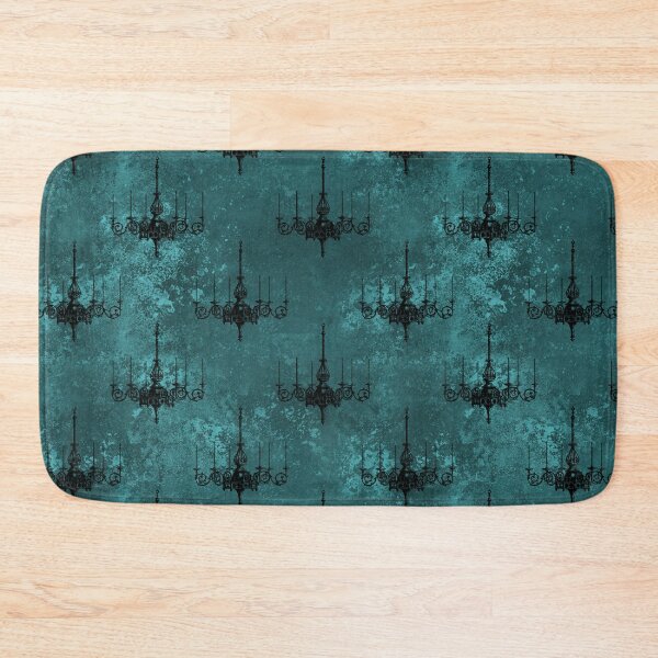 Item preview, Black chandelier on a distressed green background designed and sold by AnnieHochmann.
