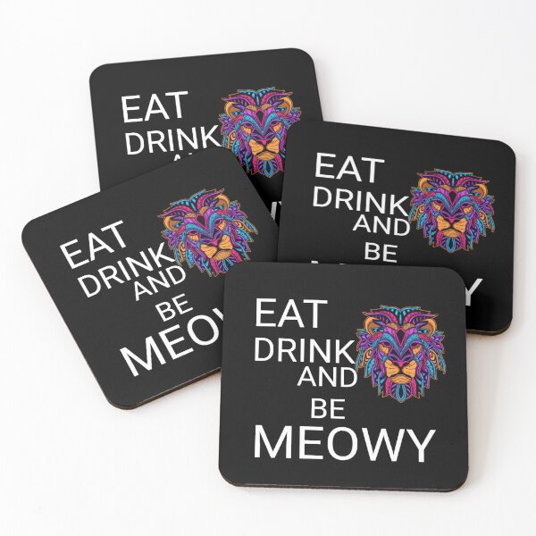 Item preview, Eat drink and be meowy 3 designed and sold by HSEstore.