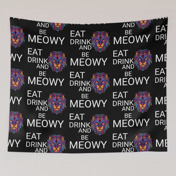 Item preview, Eat drink and be meowy 3 designed and sold by HSEstore.