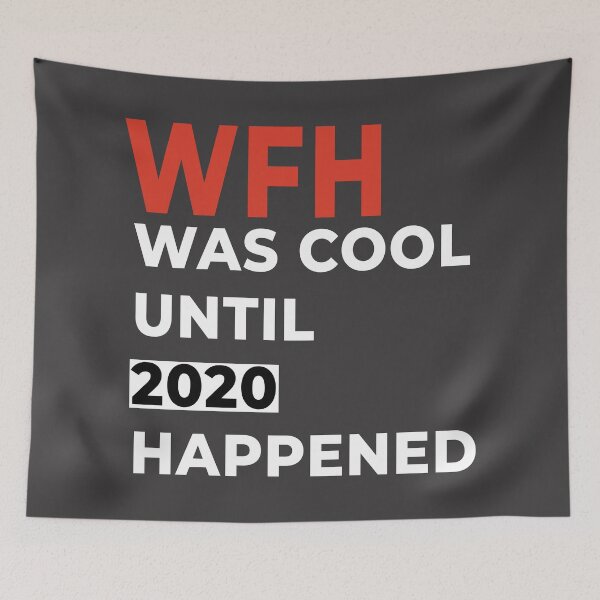 Artikelvorschau, WFH war cool, bis 2020 passierte entworfen und verkauft von RadhaWords.