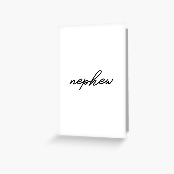 Item preview, Nephew Elegant Texted Essential Family T-Shirt Gift designed and sold by SzilviaHDesign.
