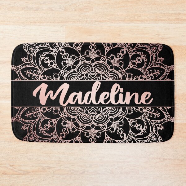 Item preview, First name Madeline mandala in rose gold designed and sold by felinefeelings.
