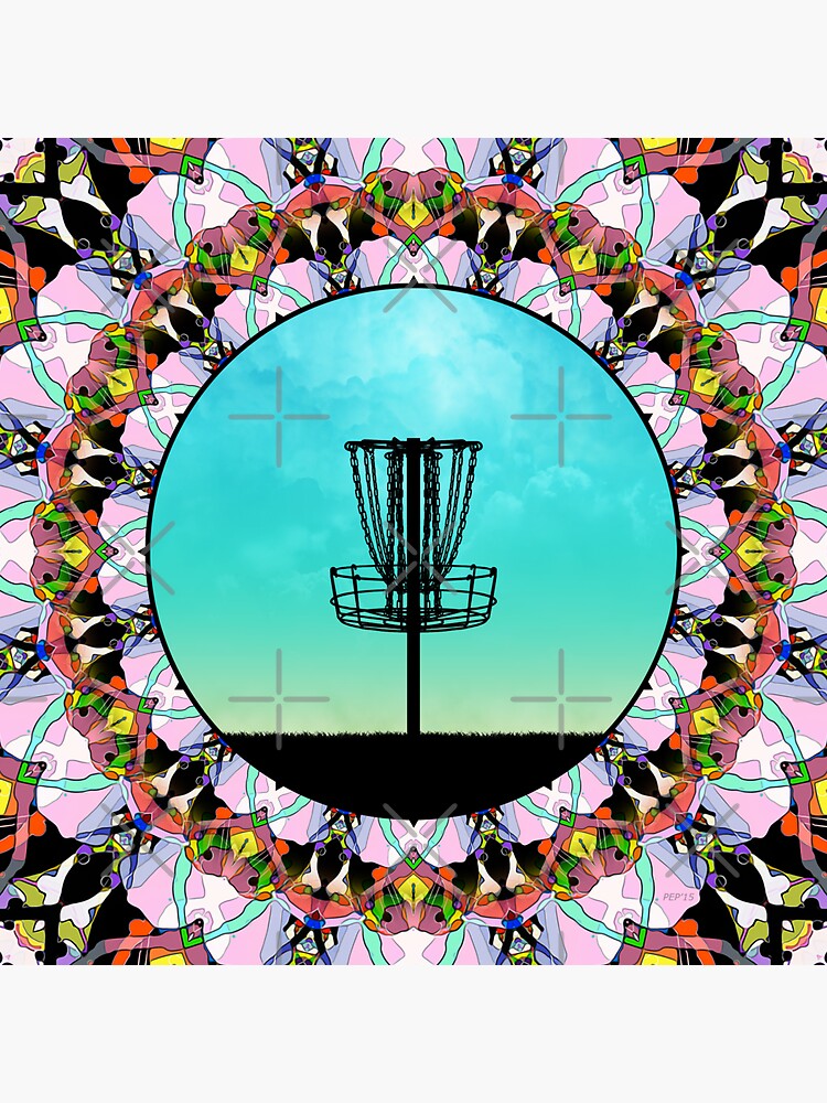 "Disc Golf Basket" Sticker for Sale by perkinsdesigns Redbubble