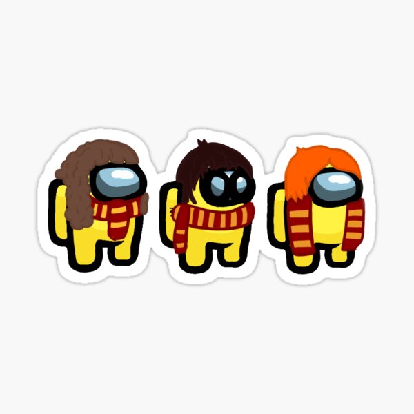 among us golden trio Pegatina