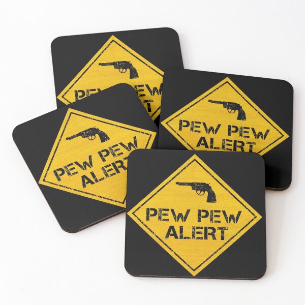 Item preview, Pew Pew Alert Sign For Cars designed and sold by CAUTION SHOP.