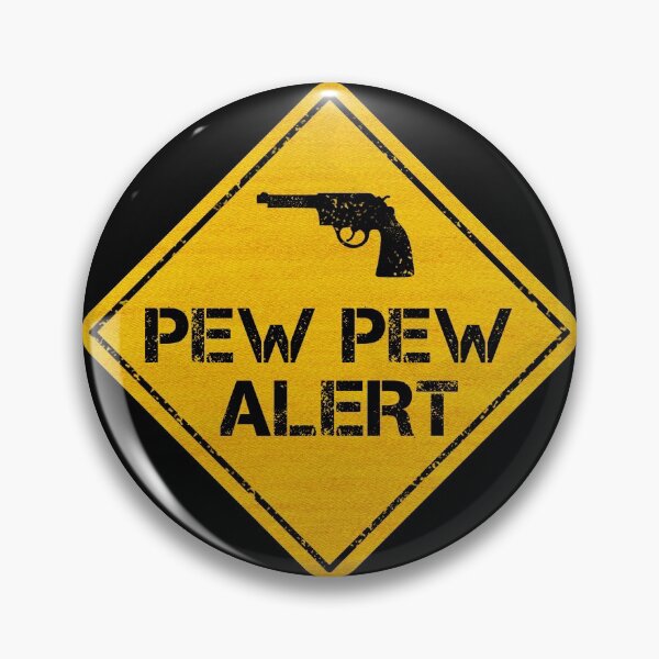 Item preview, Pew Pew Alert Sign For Cars designed and sold by CAUTION SHOP.